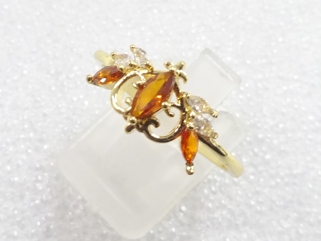 COLORED STONE FASHION RING / JP SIZE 20.5